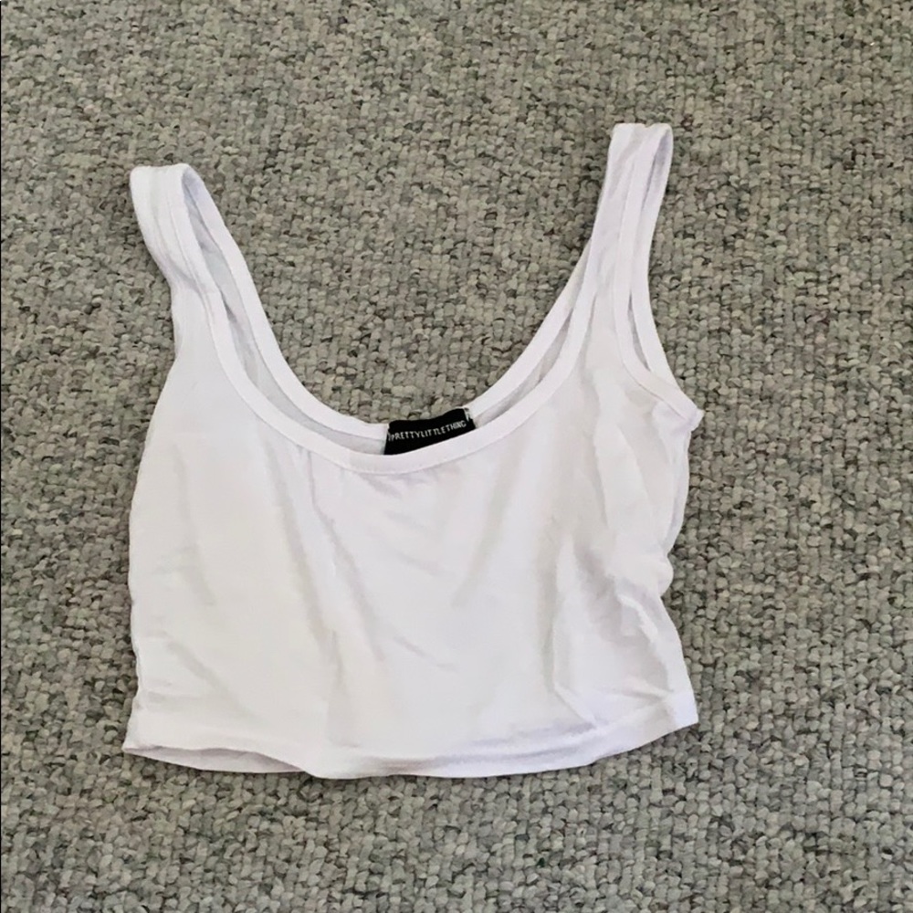 White crop top